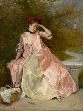 raimundo-de-madrazo-y-garreta-woman-with-a-picnic-basket-c-1890-1